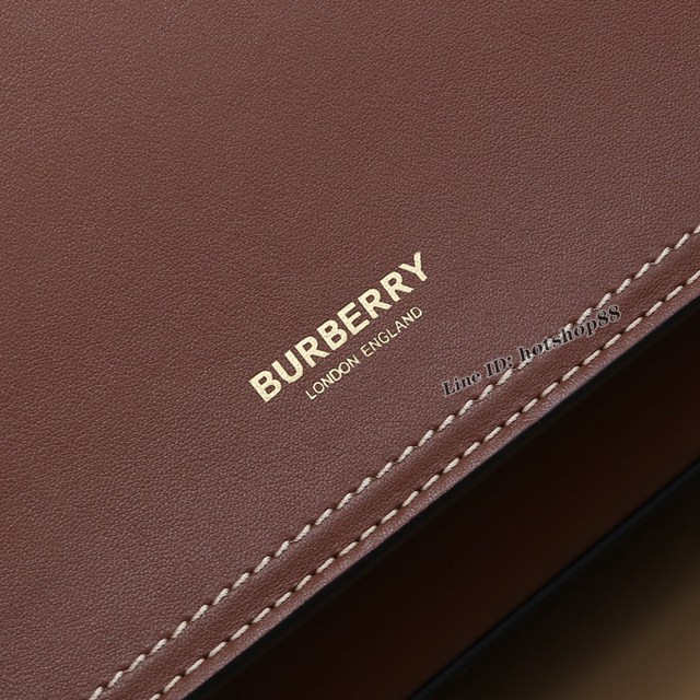 Burberry專櫃新款大號41cm撲克包 巴寶莉全皮手拎側背女包 yxb1001